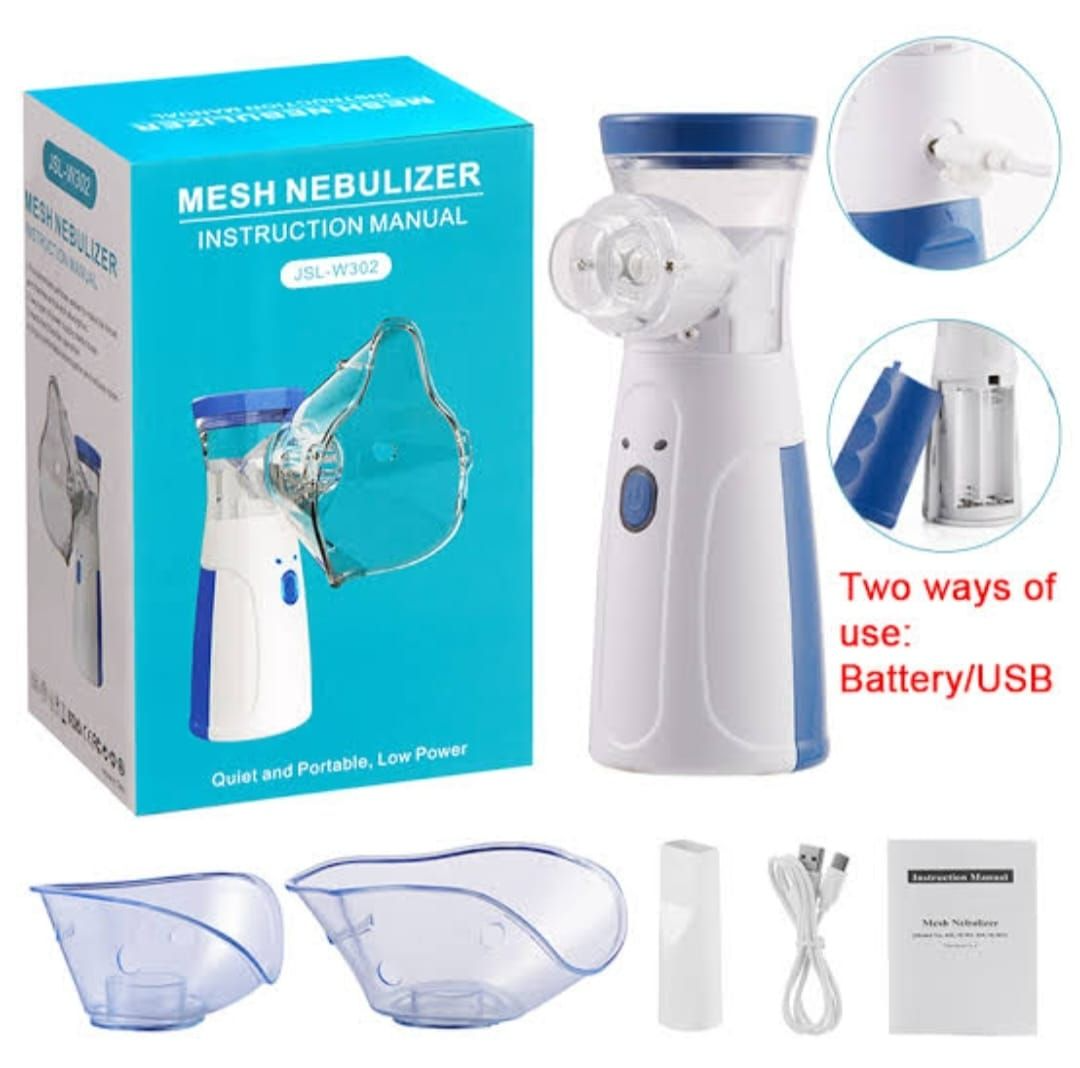 Portable Mesh Nebulizer – Silent USB Rechargeable Nebulizer for Kids &amp;amp; Adults