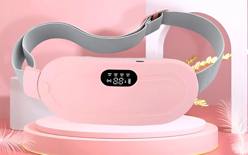Period Relief Belt Pink Digital Heating Belt for Menstrual Pain Relief &amp;amp; Comfort